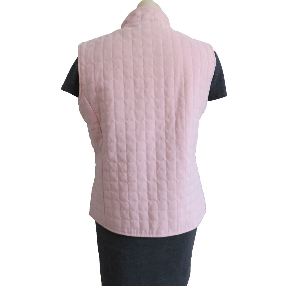 Tehama Vest Womens Medium Pink‎ Quilted Full Zip Nancy Haley - Picture 3 of 4